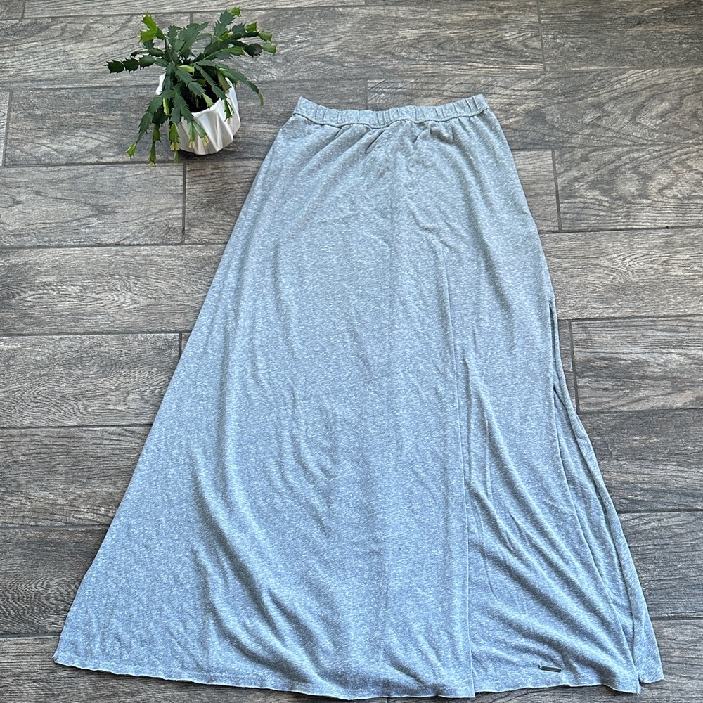 Abercrombie & Fitch Light Gray Maxi Skirt